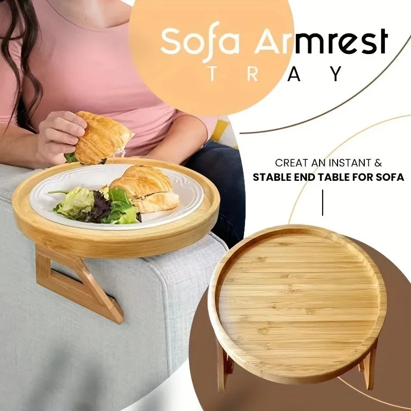 Sofa Armrest Tray Table