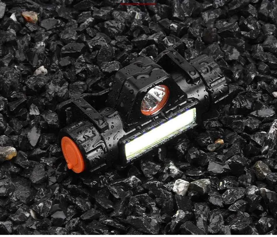 Ultra Bright Rechargeable LED Headlamp - Waterproof Magnetic USB Headlight