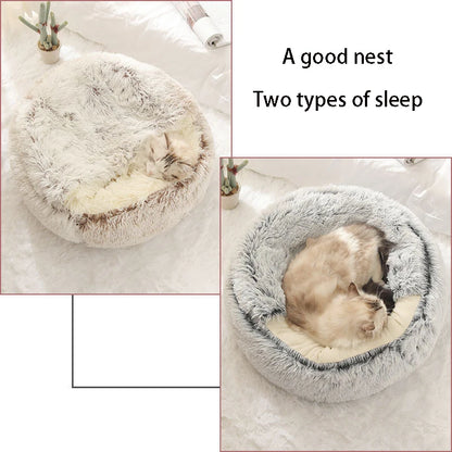 CozyCave™ Plush Cat Bed