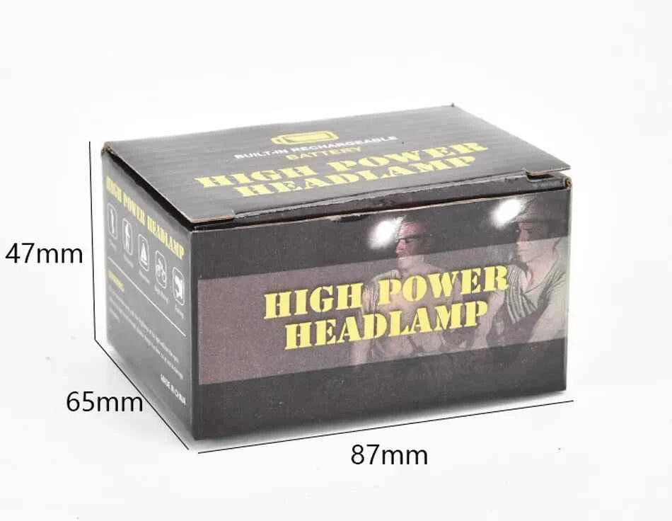 Ultra Bright Rechargeable LED Headlamp - Waterproof Magnetic USB Headlight