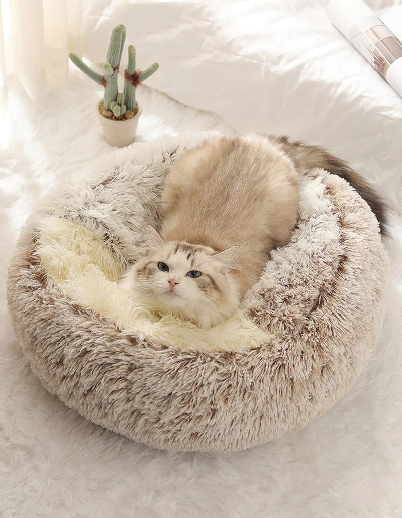 CozyCave™ Plush Cat Bed