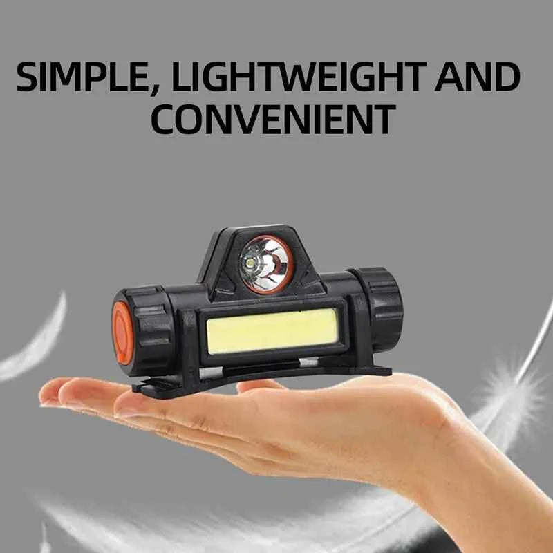 Ultra Bright Rechargeable LED Headlamp - Waterproof Magnetic USB Headlight