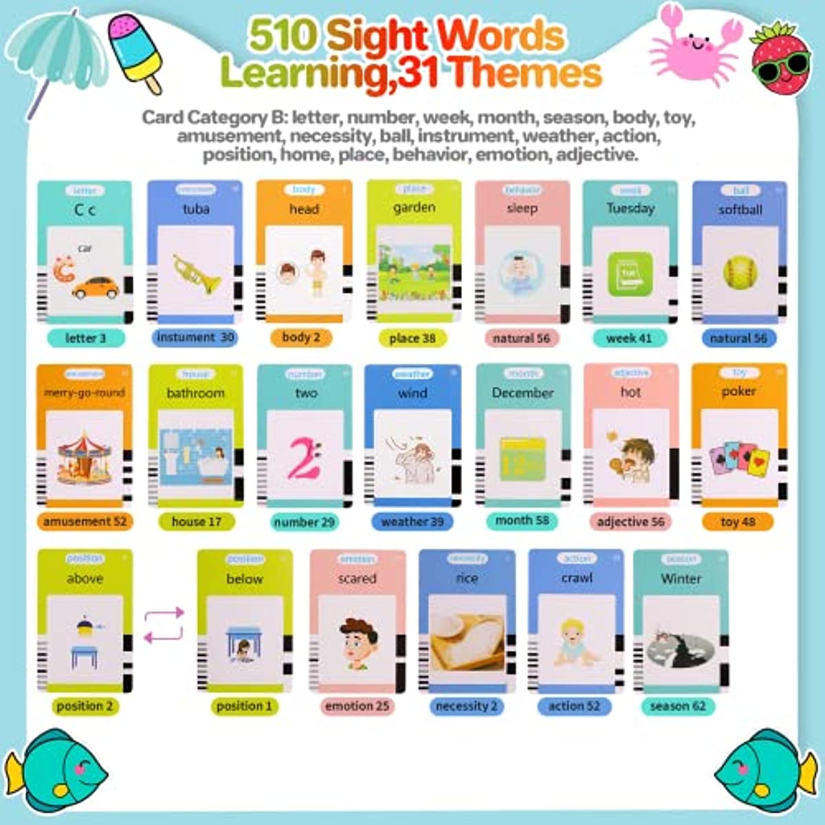 Talking Flash Cards Toys