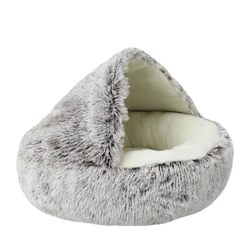 CozyCave™ Plush Cat Bed